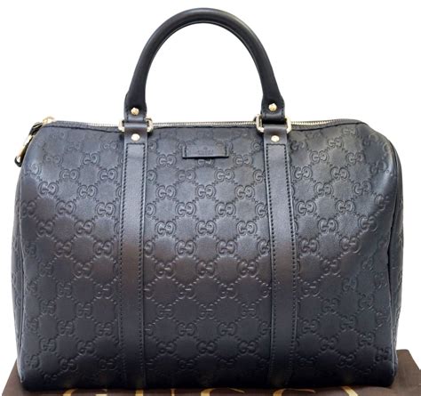 black gucci leather bag|gucci black handbags leather.